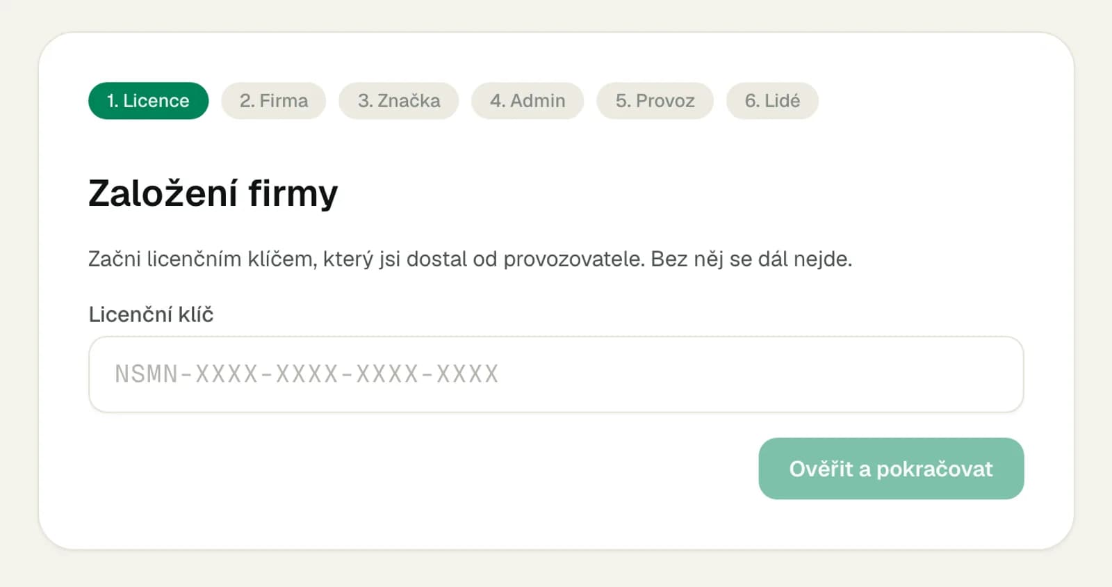 Průvodce založením firmy: licence, firma, značka, admin, provoz, lidé